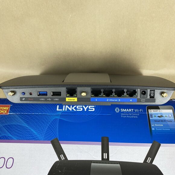 Linksys‎ AC1900 Dual Band Smart Wi-Fi Router Open Box *Missing One Antenna* READ - Picture 6 of 6